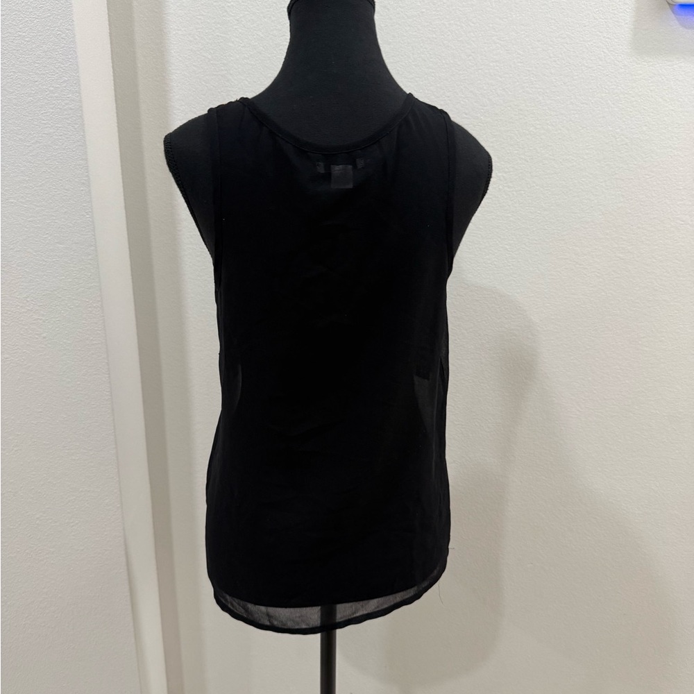 Bar III Black Sheer Blouse - Picture 2 of 3
